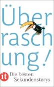 Buchcover mit dem Titel 'Überraschung!'. Ein bunter Tukan ist abgebildet.