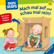 Sandra Grimm: ministeps: Mach mal auf und schau mal rein! Mit extrastabilen Klappen: Babybuch ab 1 Jahr, Spielbuch, Pappbilderbuch