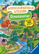 Wimmeln, Rätseln, Stickern: Dinosaurier - Taschenbuch
