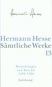 Hermann Hesse: Betrachtungen und Berichte. Tl.1 - gebunden