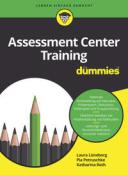 Buchcover mit dem Titel 'Assessment Center Training für Dummies'. Grafische Darstellung von bunten Bleistiften.