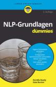Buchcover mit dem Titel 'NLP-Grundlagen für dummies'. Darstellung von zwei Gläsern Wasser.