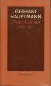 Gerhart Hauptmann: Notiz-Kalender 1889 bis 1891 - gebunden