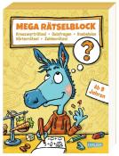 Lucia Fischer: Mega Rätselblock - Kreuzworträtsel, Quizfragen, Knobeleien, Wörterrätsel, Zahlenrätsel - Taschenbuch
