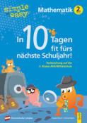 Buchcover mit blauem Hintergrund. Titel: 'In 10 Tagen fit fürs nächste Schuljahr!'