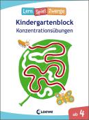 LernSpielZwerge Kindergartenblock - Konzentrationsübungen - Taschenbuch