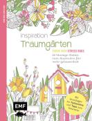 Inspiration Traumgärten - 50 blumige Motive zum Ausmalen für mehr Gelassenheit - Taschenbuch
