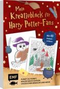 Mein zauberhafter Kreativblock für Harry Potter-Fans - Mit 40 Motiven zum Aus- und Weitermalen - Taschenbuch
