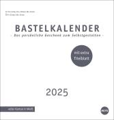 Premium-Bastelkalender weiß mittel 2025