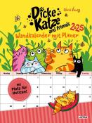 Olivia Vieweg: Dicke Katze and Friends - Wandkalender mit Planer 2025