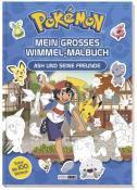 Pokémon: Pokémon: Mein großes Wimmel-Malbuch - Ash und seine Freunde - Taschenbuch