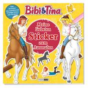 Panini: Bibi & Tina: Meine liebsten Sticker zum Ausmalen - Taschenbuch