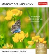 Momente des Glücks Postkartenkalender 2025 - Wochenkalender mit Zitaten, mit 53 Postkarten