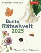 Bunte Rätselwelt Tagesabreißkalender 2025 - Pflanzen, Tiere, Phänomene