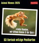 Elena Merschhemke: Animal Memes Postkartenkalender 2025 - 53 tierisch witzige Postkarten