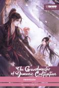 Cover des Buches 'The Grandmaster of Demonic Cultivation'. Zwei Figuren in traditioneller Kleidung, eine mit Blumen in der Hand.