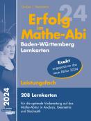 Robert Neumann: Erfolg im Mathe-Abi 2024, 208 Lernkarten Leistungsfach Allgemeinbildendes Gymnasium Baden-Württemberg