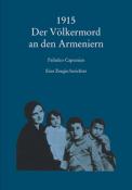 Buchcover mit dem Titel '1915 Der Völkermord an den Armeniern'. Darauf sind eine Frau und mehrere Kinder abgebildet.