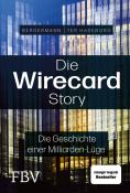Buchcover mit dem Titel 'Die Wirecard Story'. Grafische Darstellung mit dem Schriftzug 'wirecard' und modernen Farben.