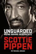 Buchcover mit dem Titel 'Unguarded - Meine wahre Geschichte'. Porträt eines Mannes mit ernstem Ausdruck.