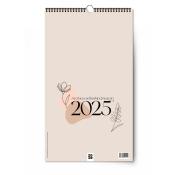 XOXO Arte: Boho Style Lineart Wandkalender 2025