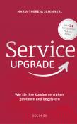 Buchcover mit dem Titel 'Service Upgrade'. Rote Hintergrundfarbe mit weißen und grauen Schriftzügen.
