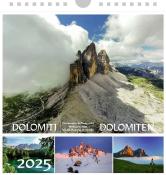 Dolomiten 2025, Postkartenkalender Querformat