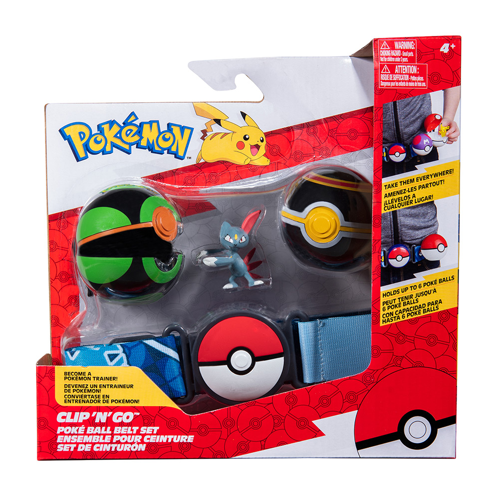 Pokémon Clip 'N' Go Poké Gürtel-Set mehrfarbig
