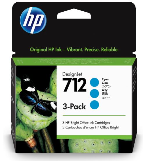 HP Ink Nr.712 cyan 29ml 1x3