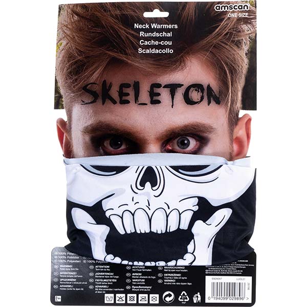 Kostümzubehör Nackenwärmer Skelett Halloween