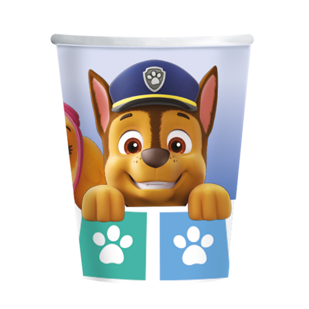 Pappbecher Paw Patrol 250 ml 8 Stück bunt 