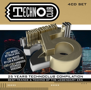 25 Years Techno Club - Compilation, 4 Audio-CD - CD