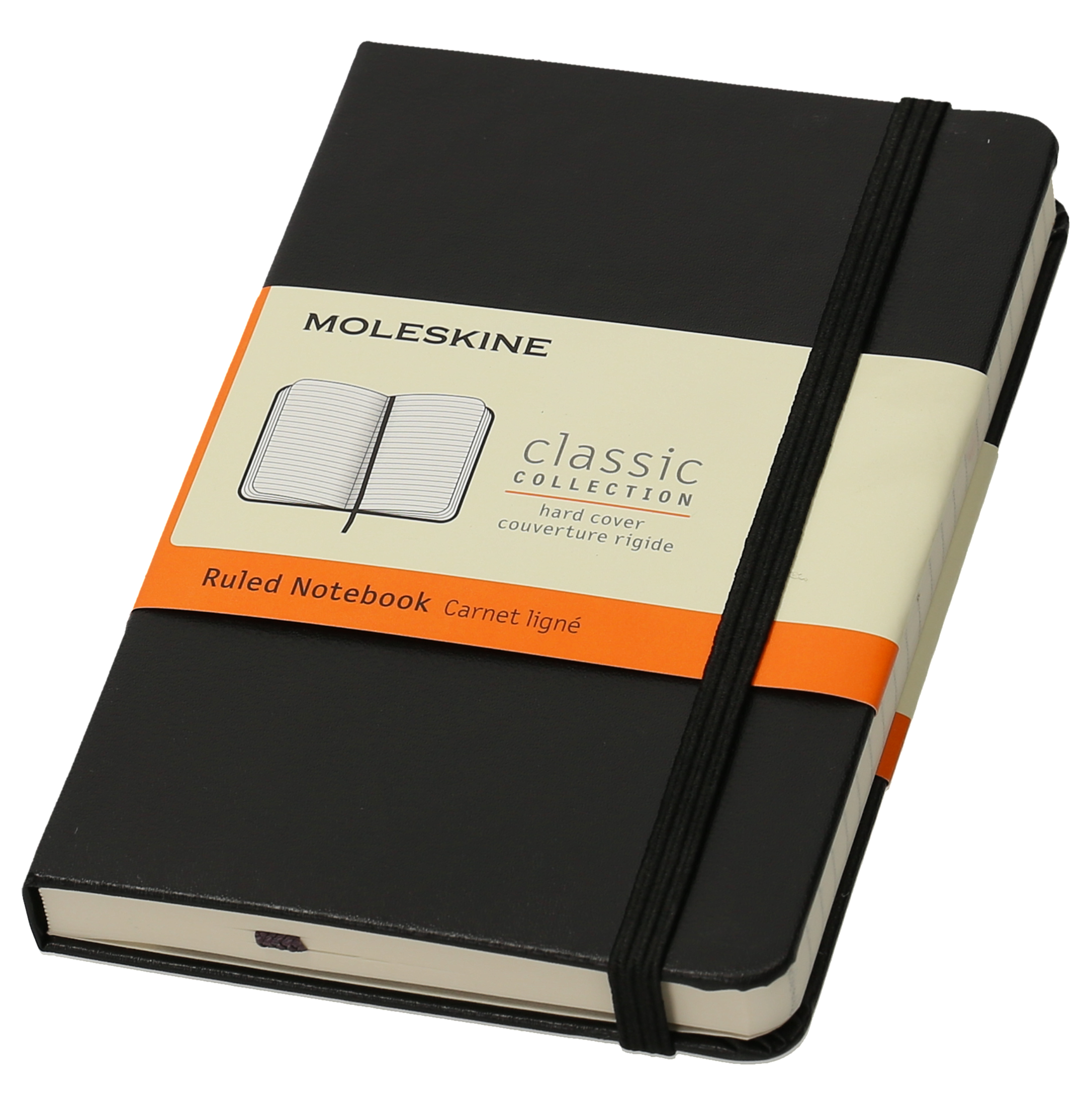 Moleskine classic, Pocket Size, Ruled Notebook, Schwarz - gebunden