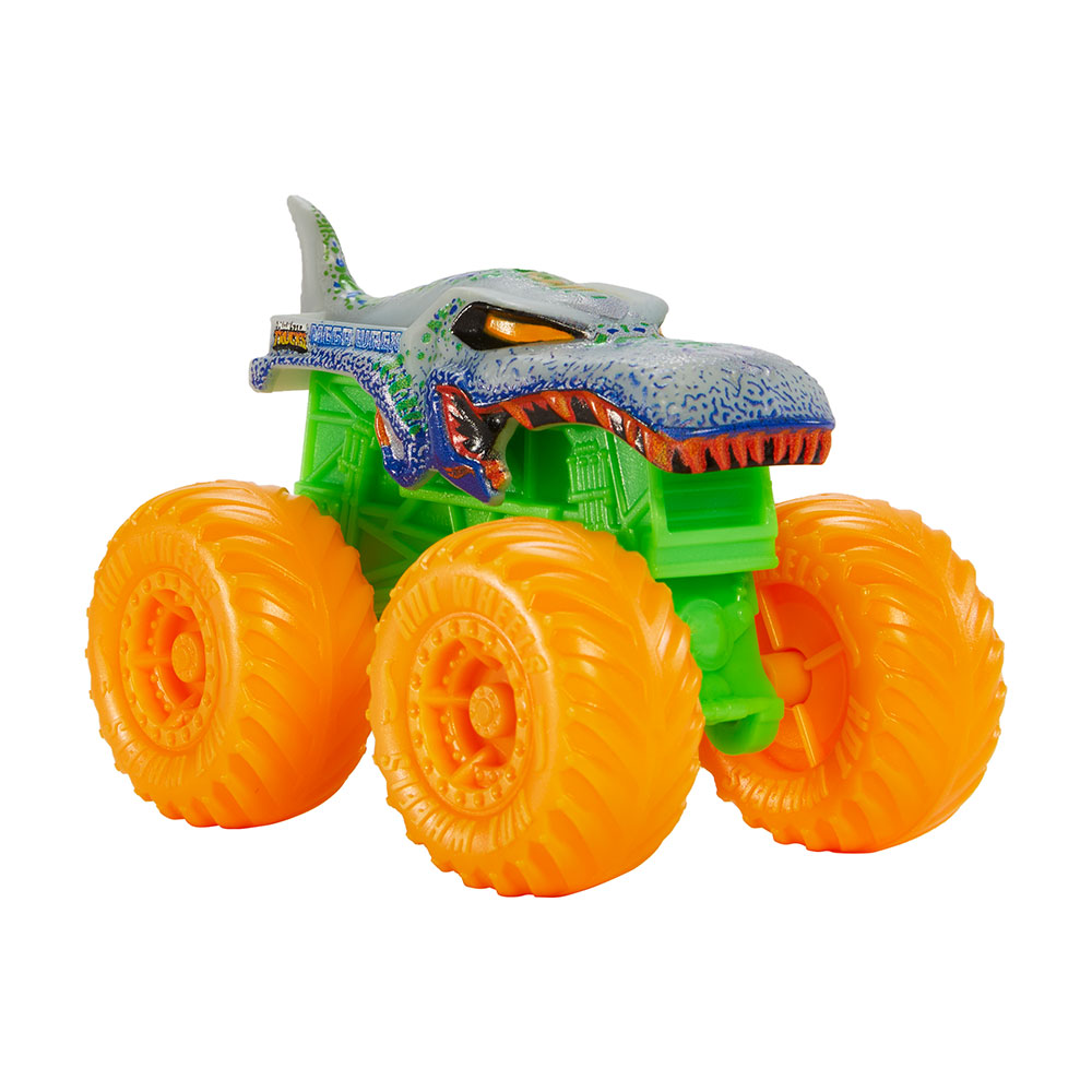 MATTEL Hot Wheels Monster Trucks Color Reveal Water Blaster-Sortiment bunt