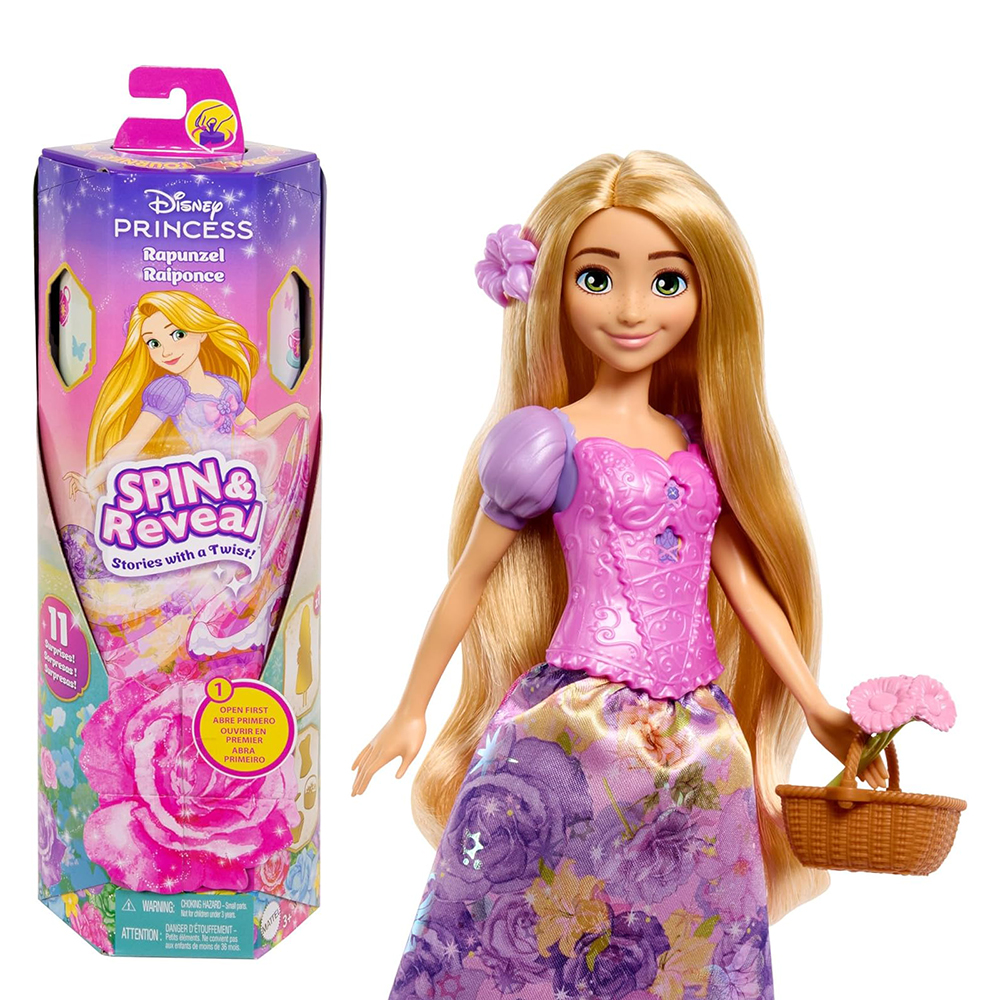 MATTEL Disney Spin & Reveal Prinzessin Rapunzel