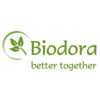 BIODORA Glasflasche mit Neoprenbezug 500ml grün 