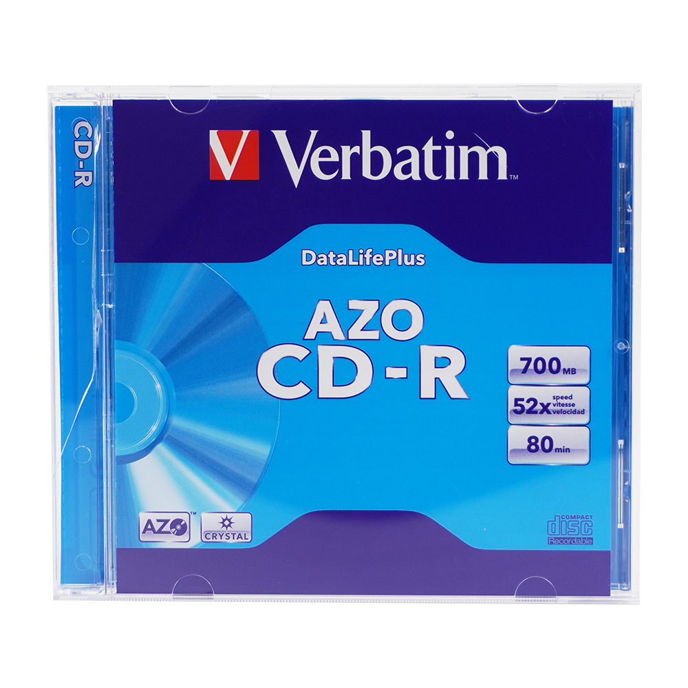 VERBATIM CD-R AZO 80min/700MB/52x JC 1 Stück