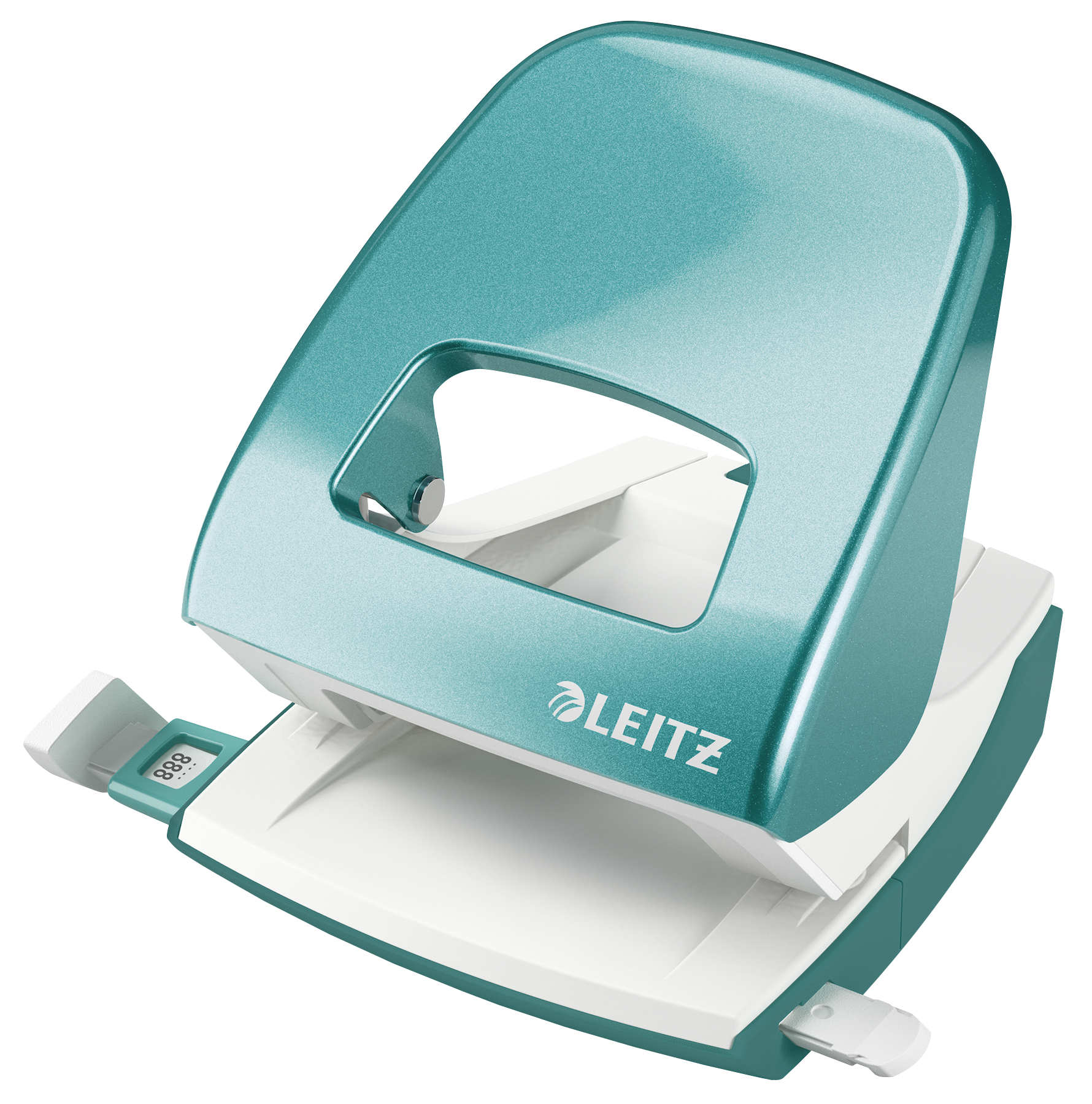 LEITZ Locher WOW metallic eisblau