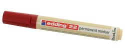 EDDING Permanentmarker 22 Ecoline Keilspitze 1-5 mm rot