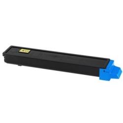 Schwarze Tonerkartusche mit blauer Spitze. Eignet sich für Drucker.