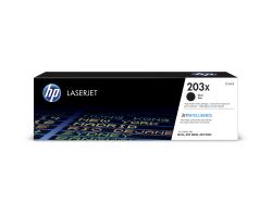 Schwarze Druckerpatrone für HP LaserJet. Modell 203x, geeignet für mehrere Druckermodelle.