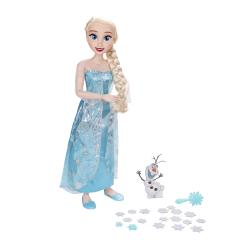 DISNEY Frozen Ice Powers & Music Playdate Elsa 80 cm hellblau