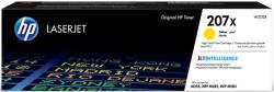 Schwarze Tonerkartusche für HP LaserJet Drucker. Gelbe Farbe, Modell 207x. Geeignet für M255, MFP M282, MFP M283.