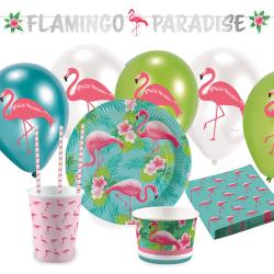 Party-Set Flamingo Paradise 63-teilig mehrfarbig