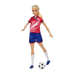 MATTEL Barbie Fußballspielerin 29 cm rot/blau