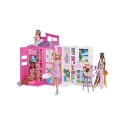 MATTEL Spielset Ferienhaus inkl. Barbie Puppe