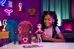 Monster High Skulltimate Secrets Puppen- und Accessoire-Set Monster Mysteries Draculaura mit Kleiderschrank rosa