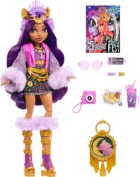 Monster High Clawdeen Wolf-Puppe mit glamourösem Festival-Outfit und Festival-Zubehör bunt