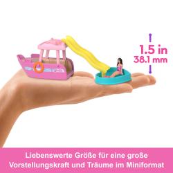 MATTEL Barbie Mini BarbieLand Puppe und Traumboot bunt