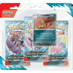 POKÉMON Sammelkarten Karmesin & Purpur KP09 Reisegefährten 3er-Pack Blister sortiert